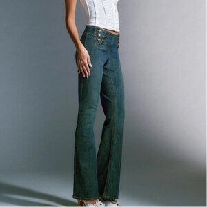 I.AM.GIA Blue Flare Wide Leg - FLYNN Jean Denim Blue - Small - Like New